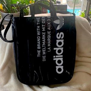 Adidas Black Vinyl Tote